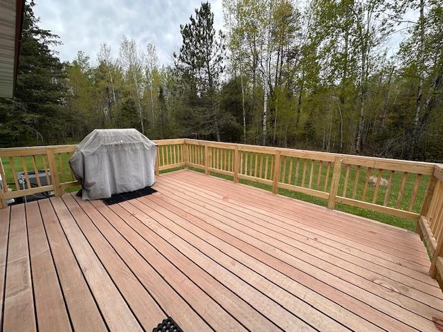5960 Evergreen Rd, Biwabik Twp, MN 55705 - view of wooden deck