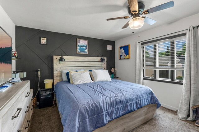 820 6th St, Montevideo, MN 56265 - bedroom with carpet and ceiling fan