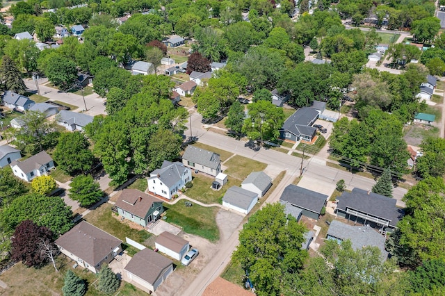820 6th St, Montevideo, MN 56265 - aerial overview of property's location with nearby suburban area