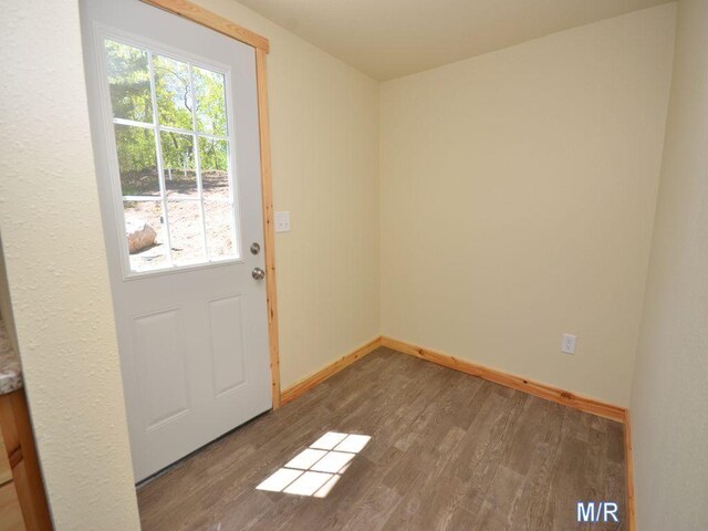 24061 US-71, Park Rapids, MN 56470 - doorway to outside with wood finished floors and baseboards