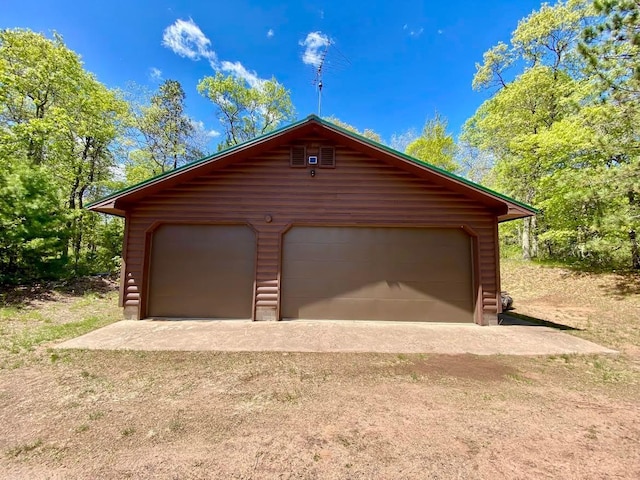 6974 Bankers Dr, Minong, WI 54859 - view of detached garage