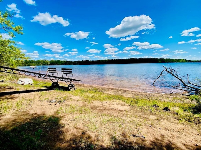 6974 Bankers Dr, Minong, WI 54859 - dock featuring a water view