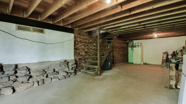 N10221 970th St, Grant Twp, WI 54730 - unfinished below grade area featuring water heater