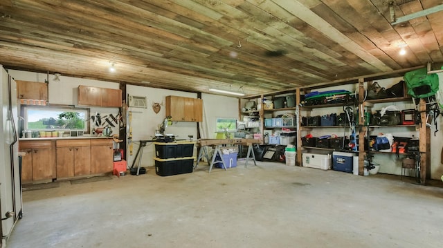 N10221 970th St, Grant Twp, WI 54730 - storage room featuring a wall mounted air conditioner