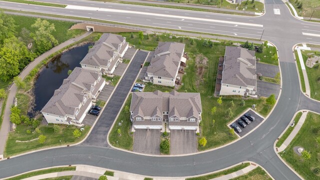 6980 Archer Trl, Inver Grove Heights, MN 55077 - aerial overview of property's location with a large body of water and nearby suburban area
