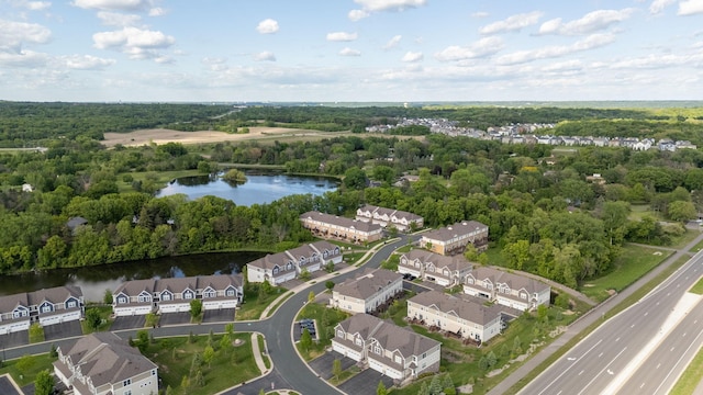 6980 Archer Trl, Inver Grove Heights, MN 55077 - aerial view of a large body of water and a heavily wooded area