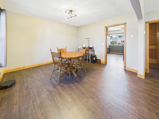 302 2nd St S, Melrose, MN 56352 - dining area featuring wood finished floors and baseboards