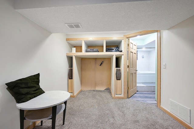 2221 Texas Ave S, Saint Louis Park, MN 55426 - bedroom with light carpet, baseboards, and a textured ceiling