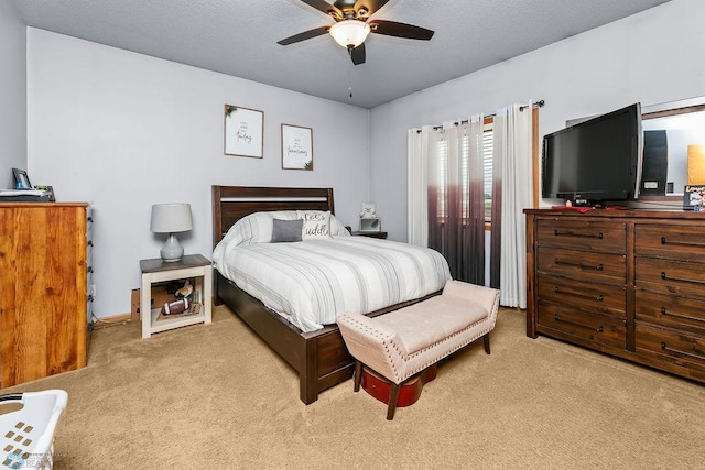 4465 53rd St S, Fargo, ND 58104 - carpeted bedroom featuring a textured ceiling and ceiling fan