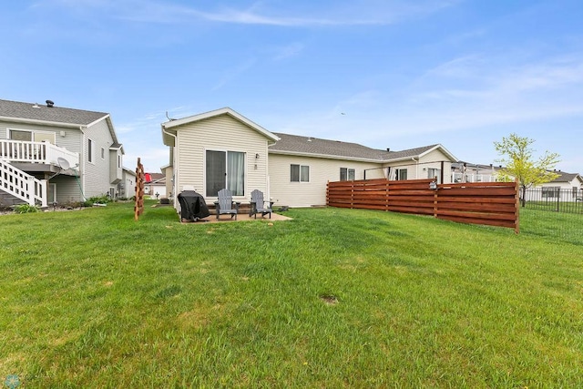 4465 53rd St S, Fargo, ND 58104 - rear view of property featuring a patio and a fire pit