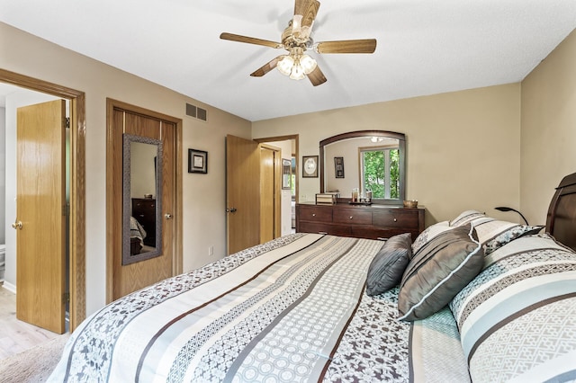 15144 Zilla St NW, Andover, MN 55304 - bedroom featuring light wood-style flooring and a ceiling fan
