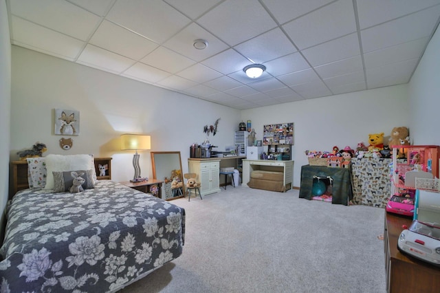 23369 330th St, Sebeka, MN 56477 - carpeted bedroom with a drop ceiling