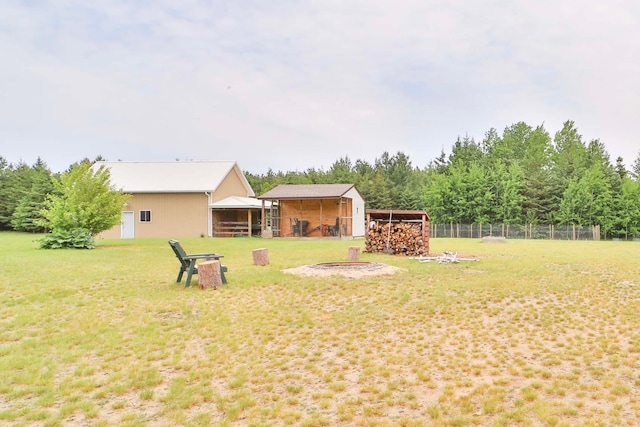 23369 330th St, Sebeka, MN 56477 - view of yard featuring an exterior structure and an outbuilding