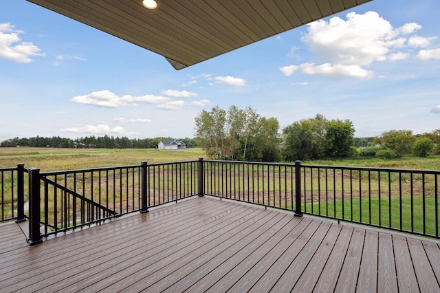 18022 Urbank St NE, Ham Lake, MN 55304 - wooden terrace with a yard