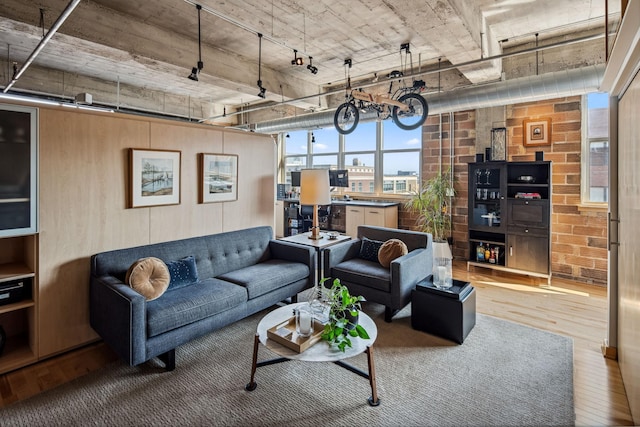 901 3rd St Unit 411, Minneapolis, MN 55401 - living area featuring hardwood / wood-style floors