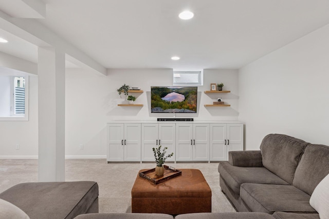 2904 Jersey Ave S, Saint Louis Park, MN 55426 - living area featuring light colored carpet and recessed lighting