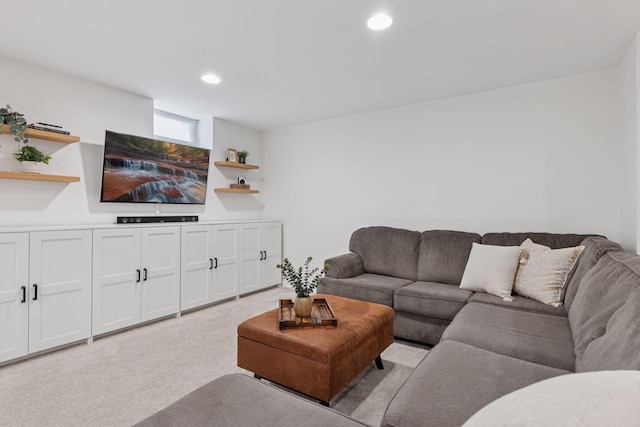 2904 Jersey Ave S, Saint Louis Park, MN 55426 - living area featuring light carpet and recessed lighting
