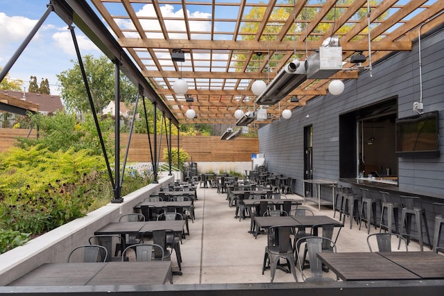 2904 Jersey Ave S, Saint Louis Park, MN 55426 - view of patio featuring a pergola and outdoor dining space
