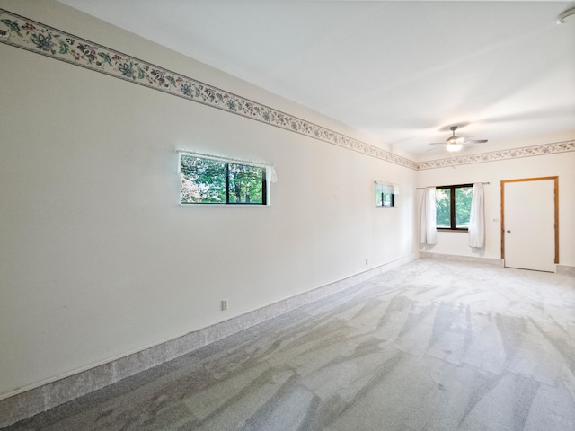 8048 Lake Ida Way NW, Alexandria, MN 56308 - spare room with light carpet and ceiling fan