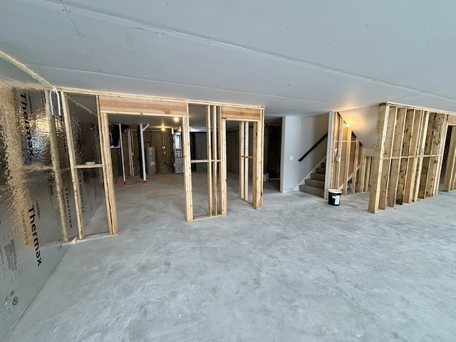 11798 5th St NE, Hanover, MN 55341 - unfinished below grade area with water heater and stairs