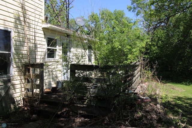 133 Welch St, Perley, MN 56574 - view of side of home with a wooden deck