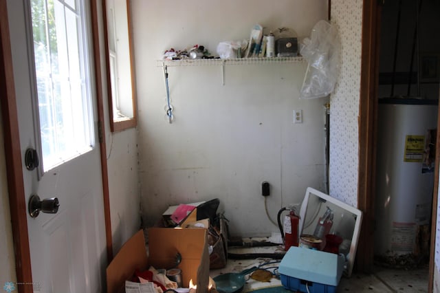 133 Welch St, Perley, MN 56574 - laundry room featuring water heater