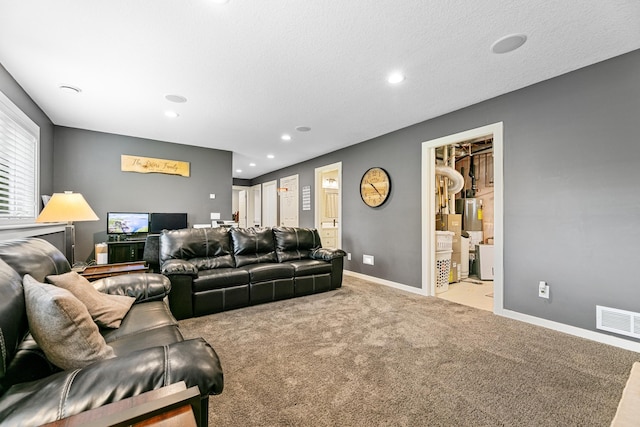 1600 Buffalo Cv, Buffalo, MN 55313 - living area with carpet flooring, recessed lighting, and baseboards