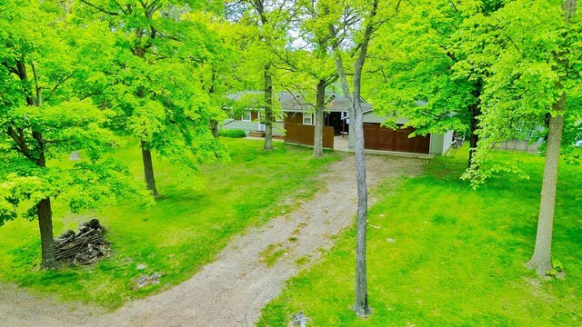 1331 9th St, Grand Rapids, MN 55744 - view of green lawn with driveway