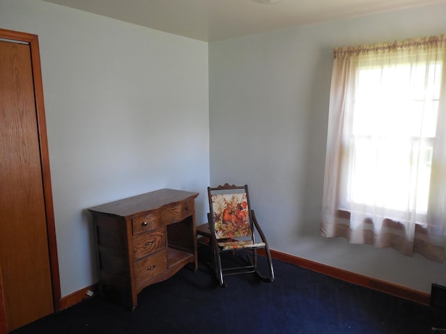 1156 River Rd, Windom, MN 56101 - sitting room featuring carpet flooring and baseboards