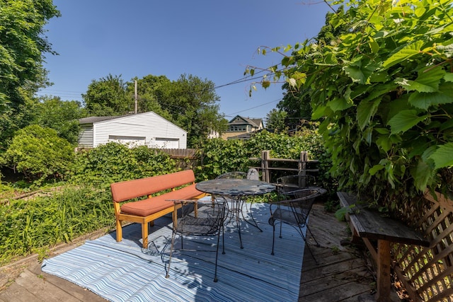 1808 Taylor St NE, Minneapolis, MN 55418 - deck featuring outdoor dining space