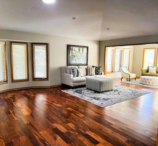 9693 Falcons Way, Eden Prairie, MN 55347 - living area featuring wood finished floors and baseboards