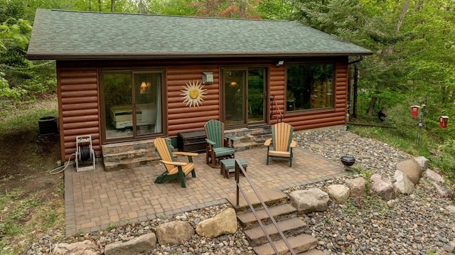 40456 Little Pine River Rd, Emily, MN 56447 - view of patio with entry steps and cooling unit