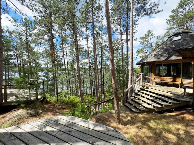 X Waters Island, Morse Twp, MN 55731 - view of deck