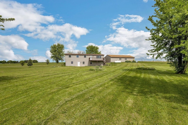19363 County Road 21, Eden Lake Twp, MN 56368 - view of green lawn with a view of countryside