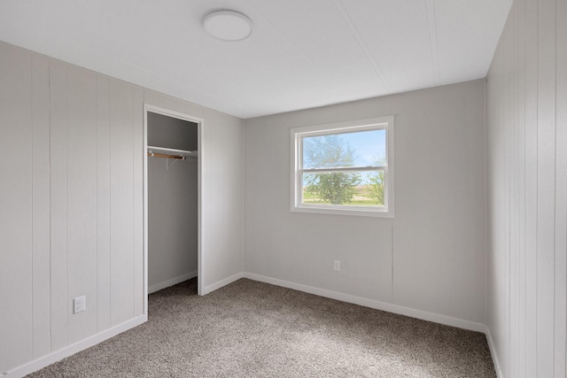 19363 County Road 21, Eden Lake Twp, MN 56368 - unfurnished bedroom featuring carpet, a closet, and baseboards