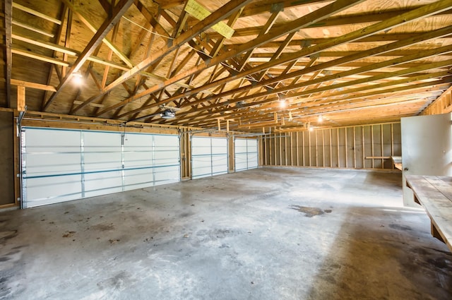411 6th St, Bird Island, MN 55310 - garage featuring a garage door opener