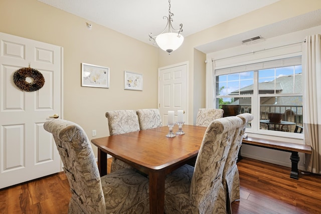 3800 85th Ave N Unit 312, Brooklyn Park, MN 55443 - dining space featuring wood finished floors