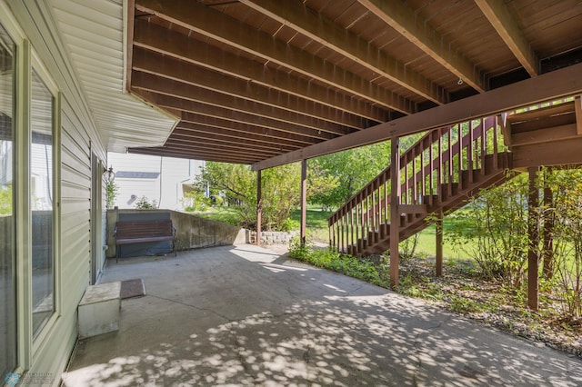 3138 25th Ave S, Fargo, ND 58103 - view of patio / terrace featuring stairway