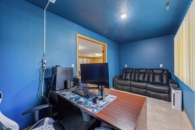 3138 25th Ave S, Fargo, ND 58103 - carpeted office featuring a textured ceiling