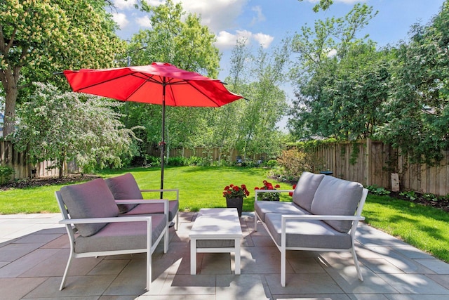 1617 Franklin Ave, Minneapolis, MN 55405 - view of patio featuring outdoor lounge area