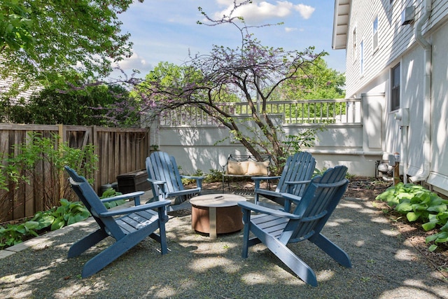 1617 Franklin Ave, Minneapolis, MN 55405 - view of patio featuring a fire pit