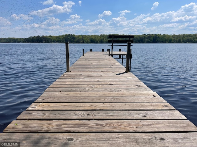 49734 202nd Pl, Mcgregor, MN 55760 - dock area featuring a water view