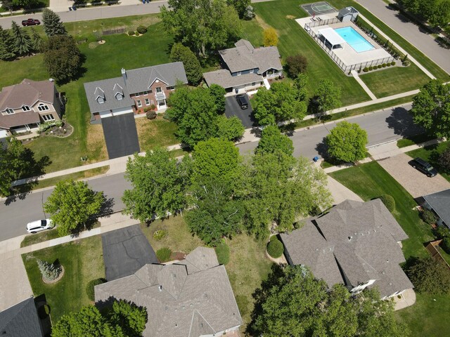 1212 Mill Creek Cir, Saint Cloud, MN 56303 - aerial overview of property's location with a pool area and nearby suburban area
