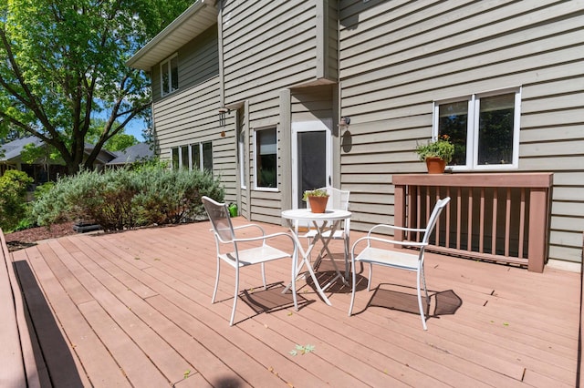 1212 Mill Creek Cir, Saint Cloud, MN 56303 - view of wooden deck