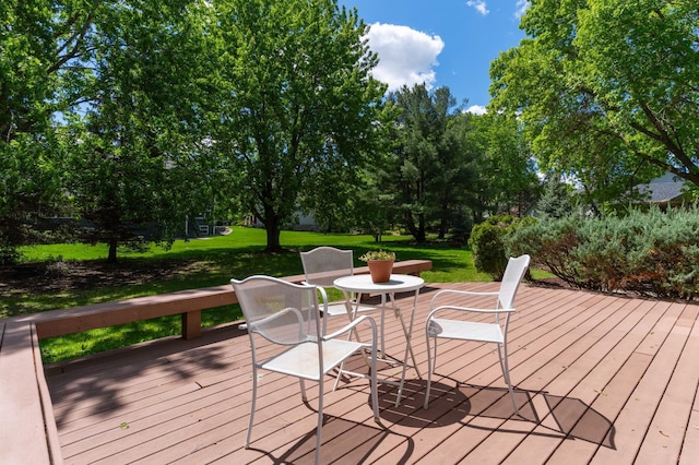 1212 Mill Creek Cir, Saint Cloud, MN 56303 - deck with a yard