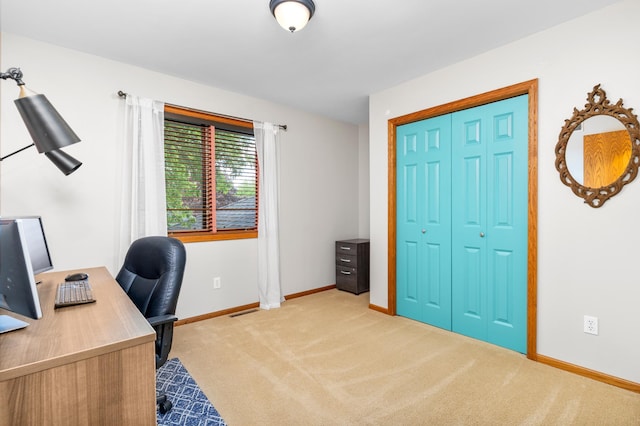 1212 Mill Creek Cir, Saint Cloud, MN 56303 - office area with carpet flooring and baseboards
