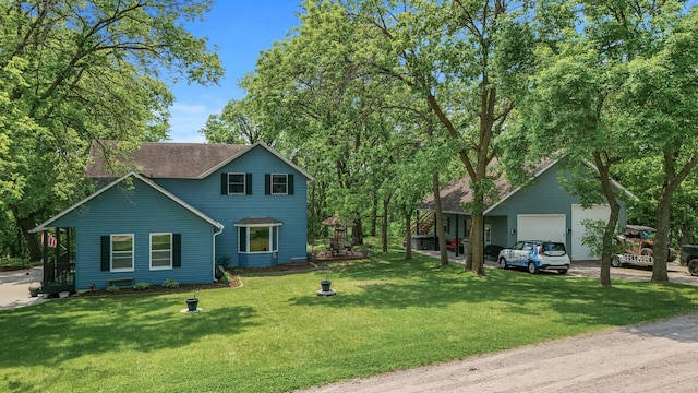 12801 40th St NE, Saint Michael, MN 55376 - view of front facade featuring dirt driveway and a front lawn