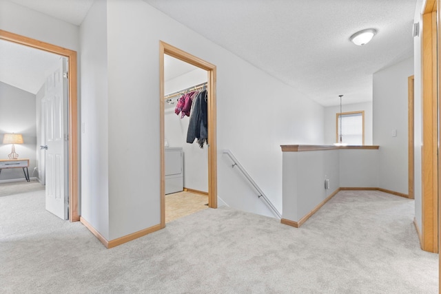 11955 84th Pl N, Maple Grove, MN 55369 - hall featuring an upstairs landing, carpet, and baseboards