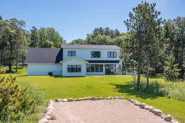 29655 E Horseshoe Lake Rd, Mission Twp, MN 56465 - back of property with a yard