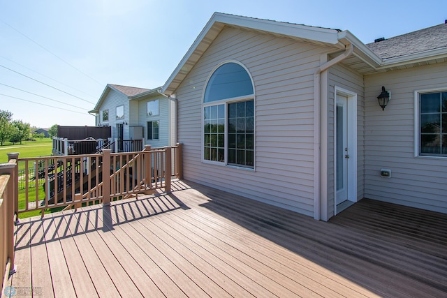828 Cinnamon Ridge Pl, West Fargo, ND 58078 - view of wooden terrace